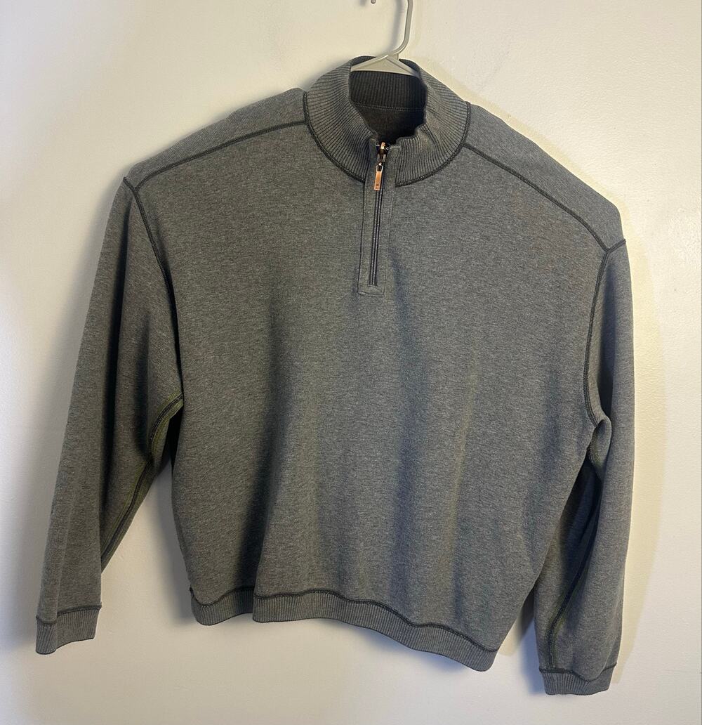 Tommy Bahama Flipshore Reversible Half Zip Sweatshirt 3XL 30x28.5
